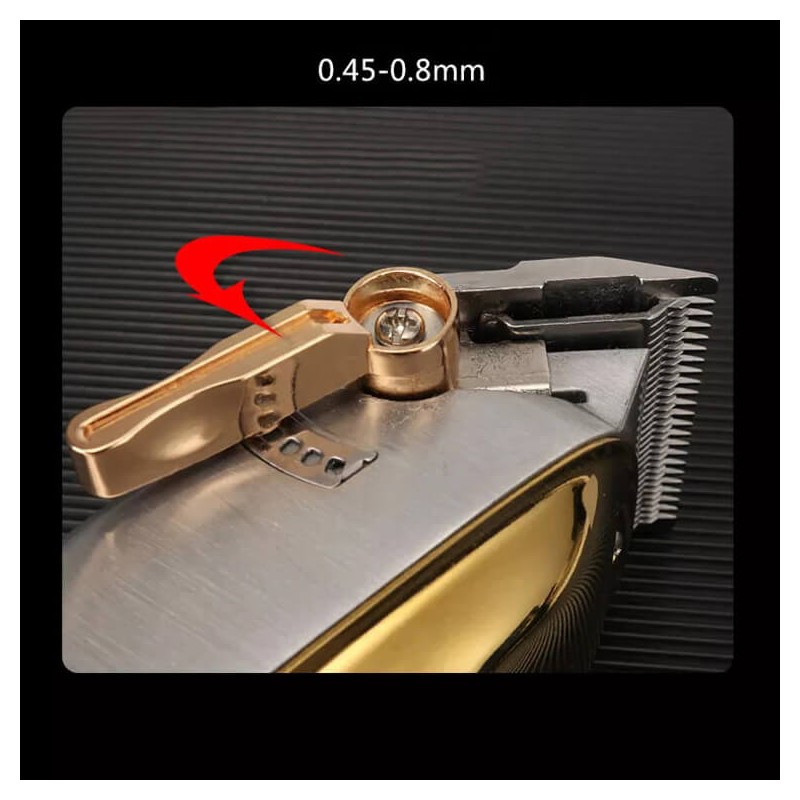Kemei® Επαγγελματική Κουρευτική Μηχανή 5W Επαναφορτιζόμενη Ρυθμιζόμενου Μήκους Κοπής με Ψηφιακή Ένδειξη - Professional Hair Trimmer KM-1986Z+PG